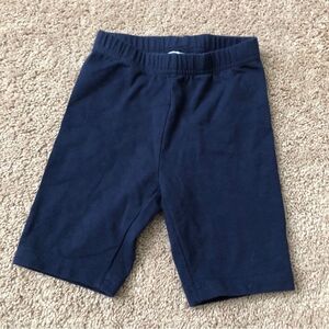 Hanna Andersson Bermuda Shorts Girls 4 Navy Blue Stretchy Cotton Spandex Pull On